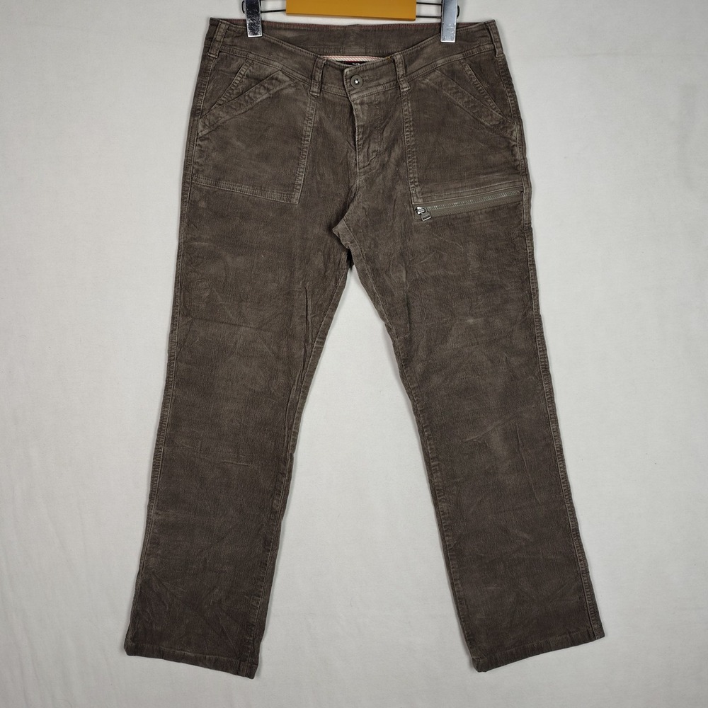 The North Face Womens 10 Corduroy Utility Trousers Brown Straight Leg Pants